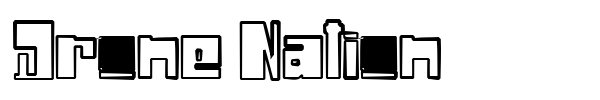 Drone Nation font preview